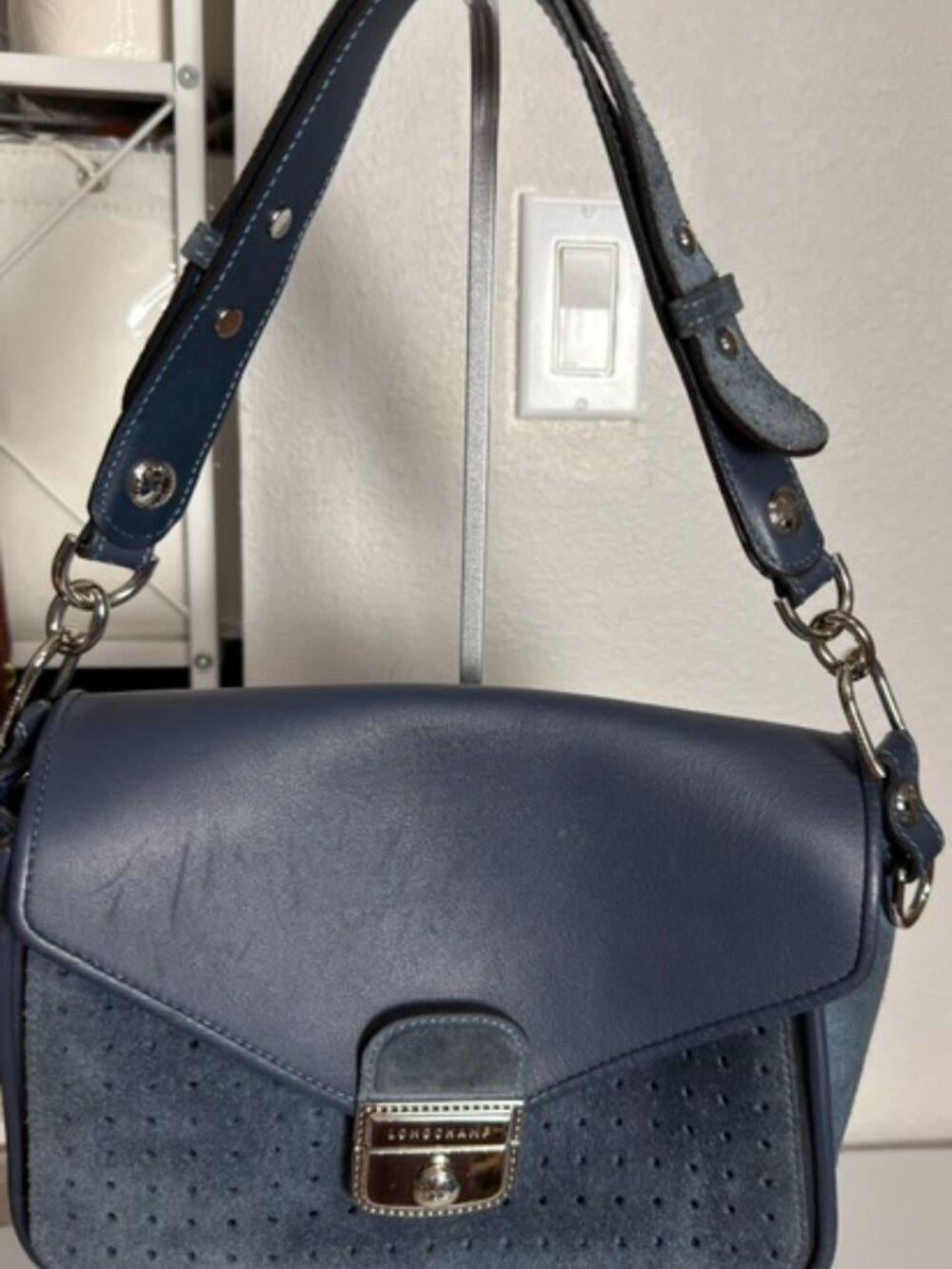 LONGCHAMP - Mademoiselle leather Crossbody Bag